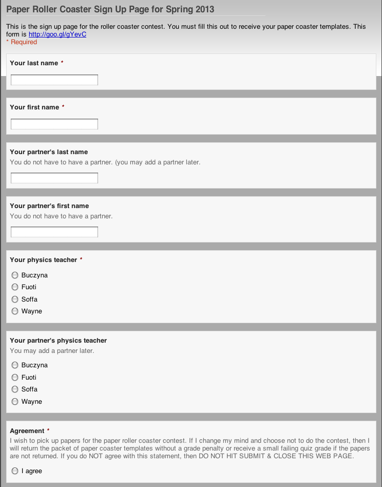 Google form